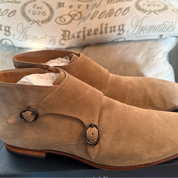 Boss Other - Boss Suede Double Monk Strap Chelsea boot